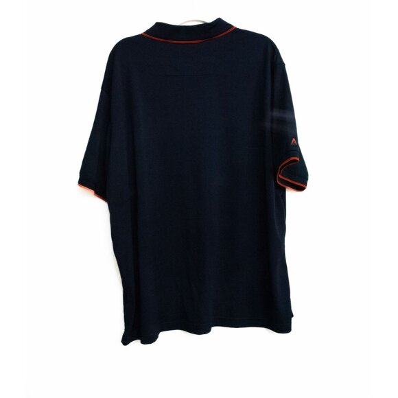 Antigua Mens Navy Polo Shirt With Red Trim & Auburn University Logo - Picture 5 of 8